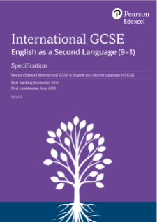 Edexcel International GCSE English As A Second Language (ESL) 2023 ...